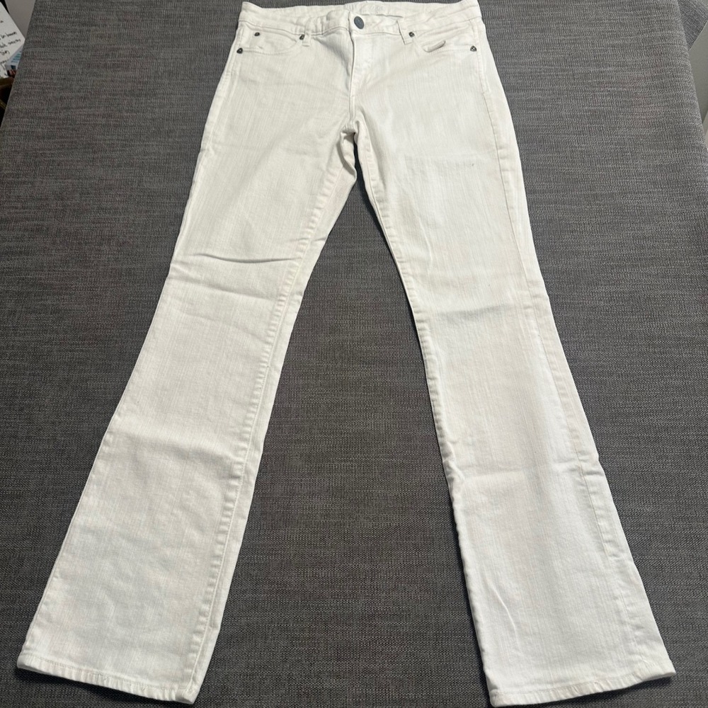 Kut from the Kloth Jeans Women 8 White Bootcut Mid Rise Denim Pants